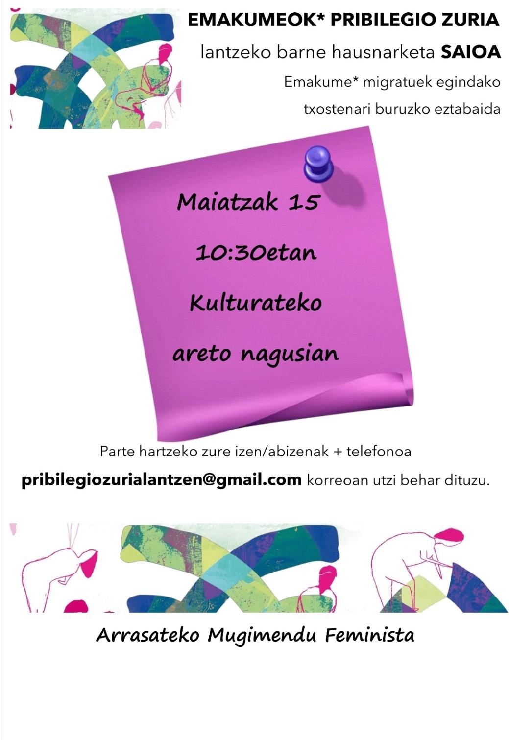 PRIBILEGIO ZURIA LANTZEKO HAUSNARKETA SAIOA