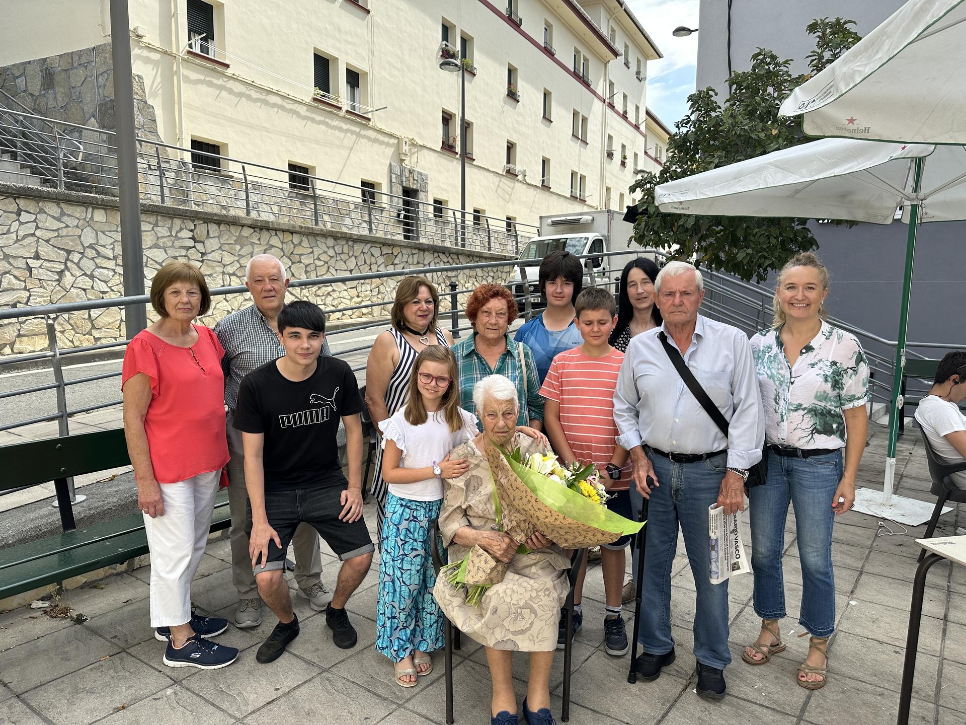 Felisa Gomezek 100 urte beteko ditu uztailaren 29an