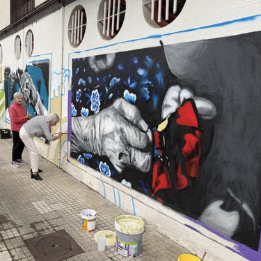 Mural feminista margotzea