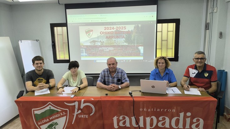 Denboraldiko balantzea egin du Aloña Mendiko futbol sailak