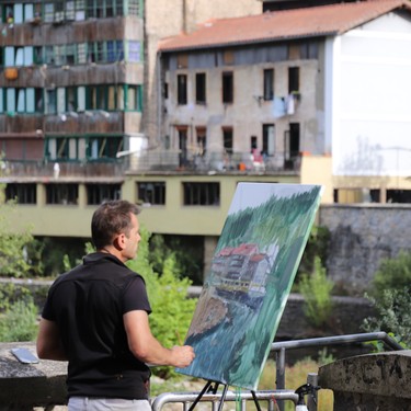 Simon Arrieta Pintura Lehiaketako lanen erakusketa