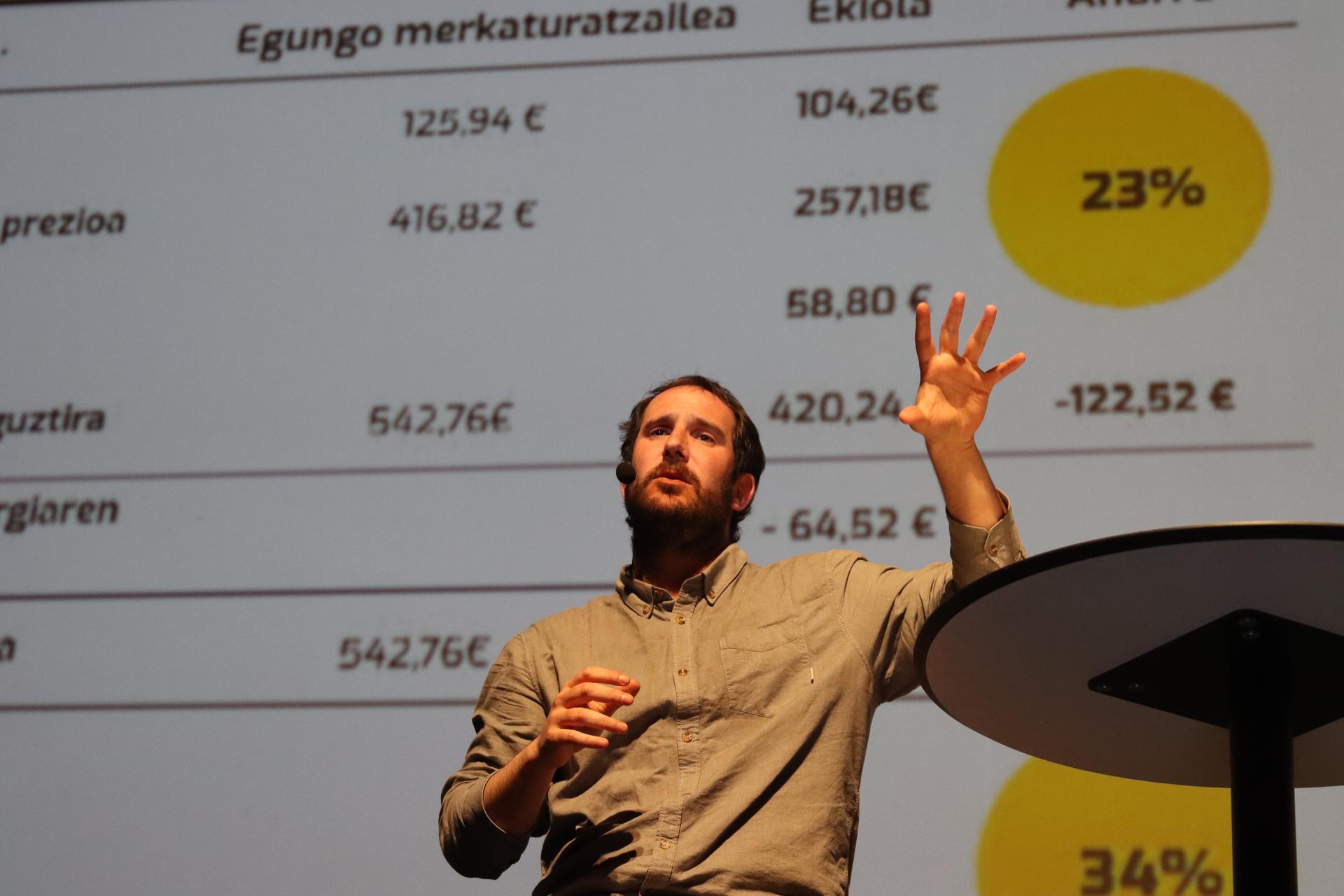 Hodei Arzak: "600 familia batuko dituen eredu kooperatibo bat da Ekiola, burujabea izango den kooperatiba"