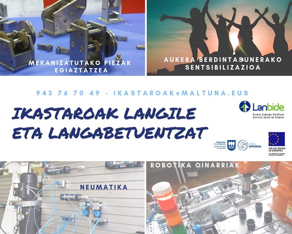 Hastear dauden ikastaroak Miguel Altuna Lanbide Heziketan