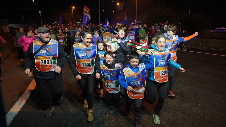 Elgetarrek ere izan dute Korrikaz gozatzeko tartea