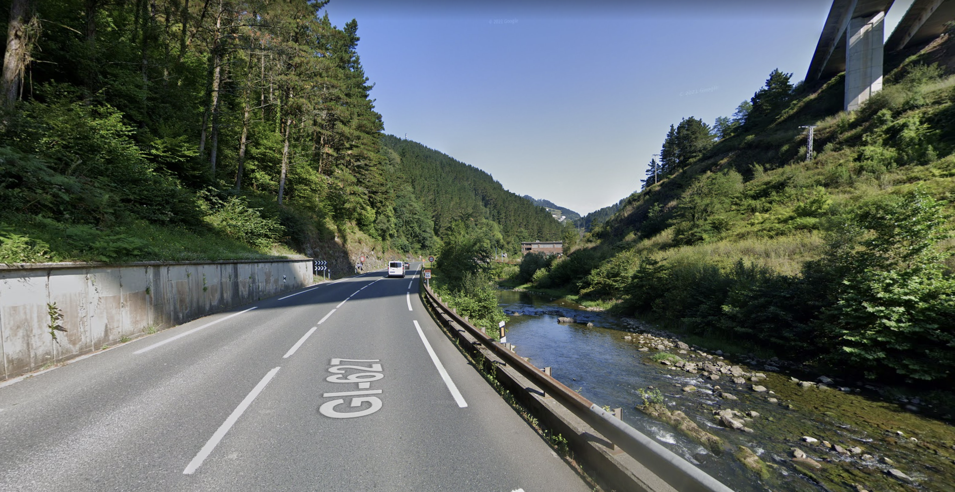 Itxita dago Bergara eta Maltzaga lotzen dituen GI-627 errepidea