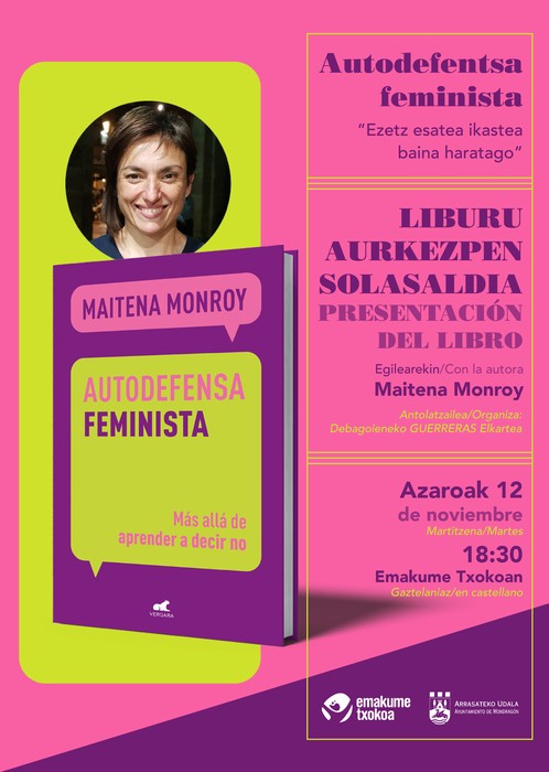 Liburu aurkezpen solasaldia: "Autodefentsa feminista. Ezetz esatea ikastea baina haratago"