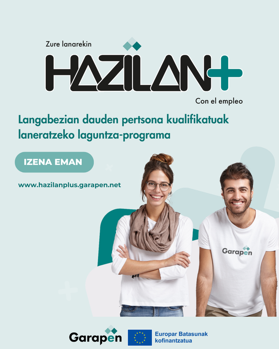 HAZILAN +: Laneratzeko behar duzun bultzada