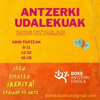 Doke taldearen antzerki udalekuak uztailean
