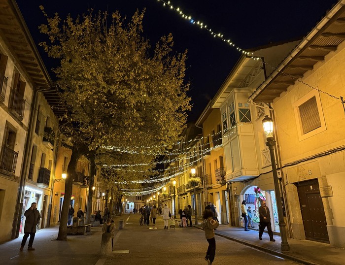 Gabonetako argiek eta merkatarien spotak herria piztuta, abendua ekintzaz beteta dator