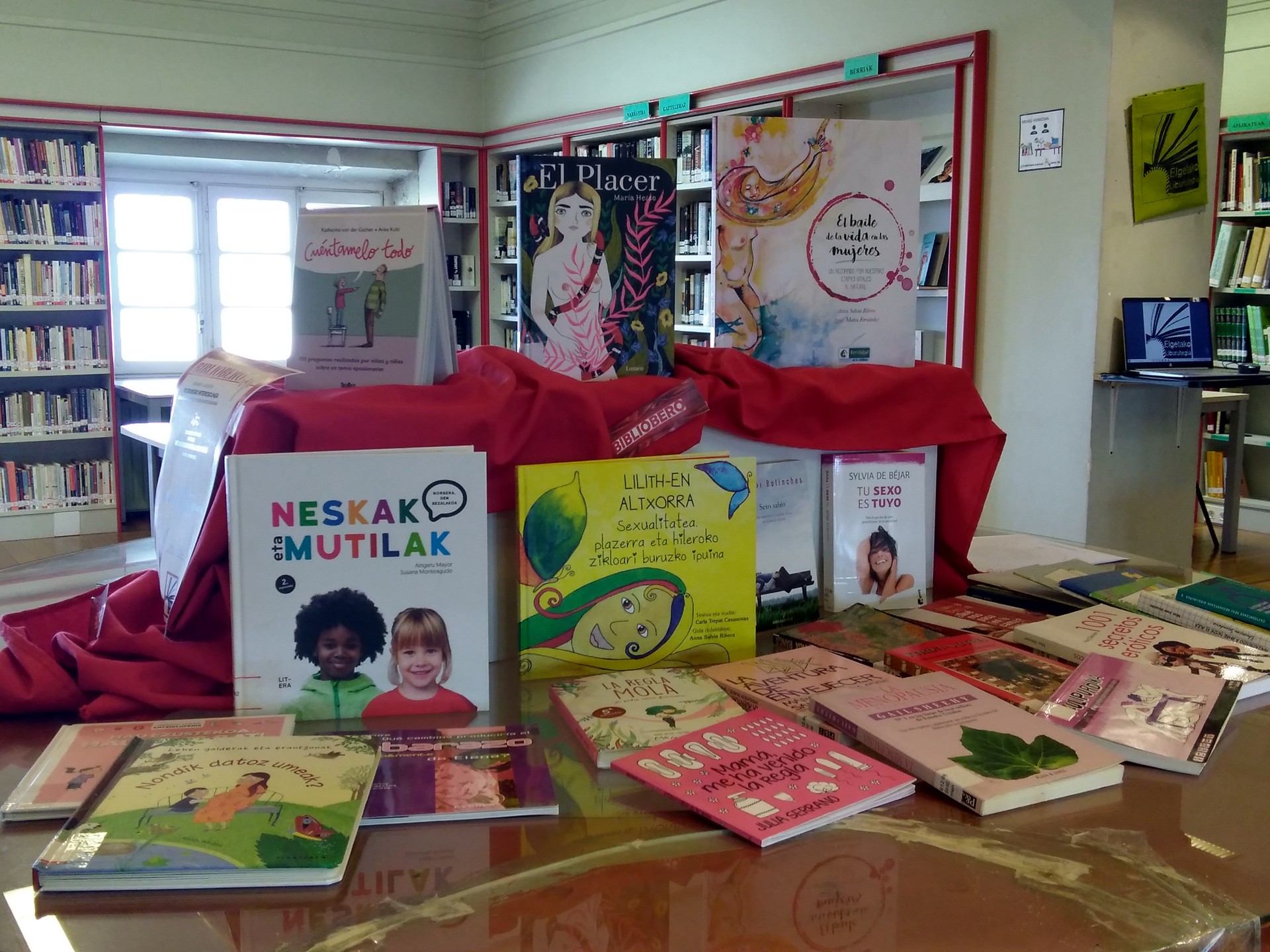 Negu hotzari aurre egiteko, 'Bibliobero', liburutegian