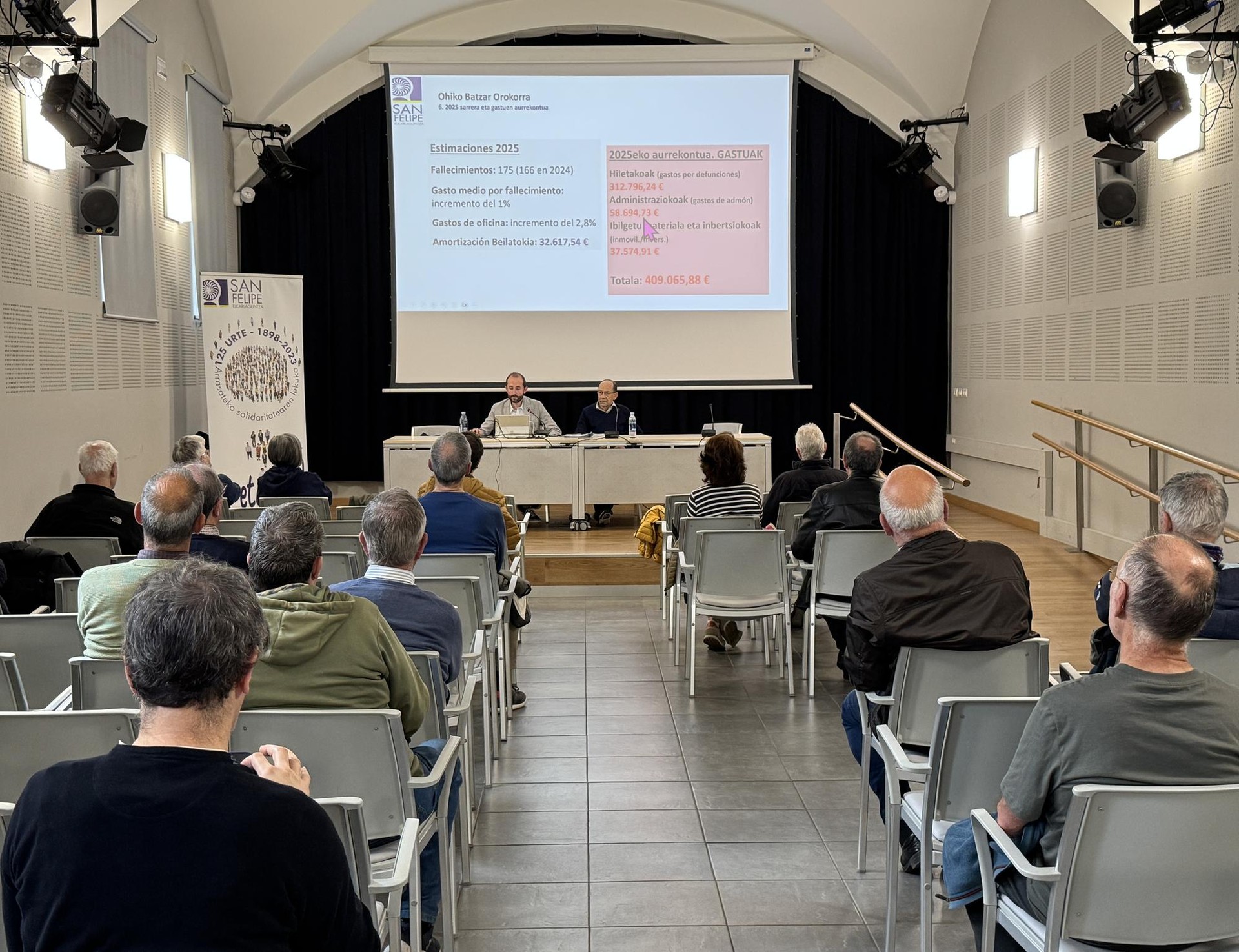 San Felipe Elkarlaguntza elkartekoek urteko batzarra egin dute