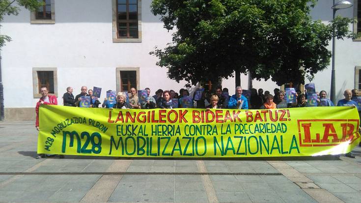 Maiatzaren 28rako Bilbora mobilizatzeko deia egin du LABek