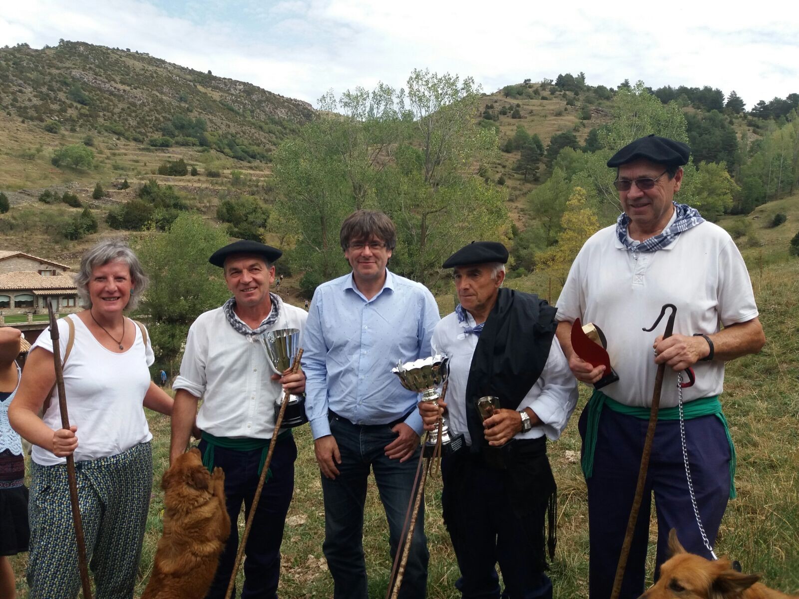 Jose Mari Bengoa Nazioarteko Artzain Txakur Txapelketan bosgarren, Castellar de n'Hug-en