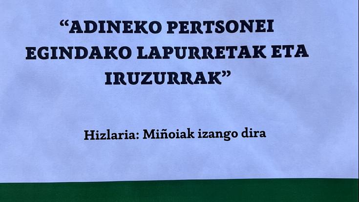 'Adineko pertsonei egindako lapurretak eta iruzurrak' hitzaldia