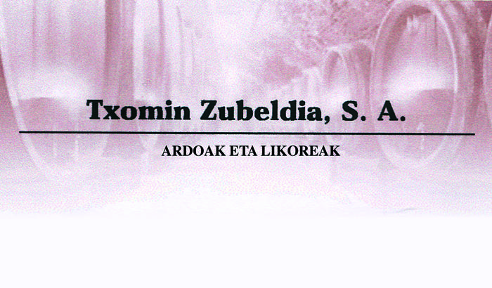 Txomin Zubeldia edariak logotipoa