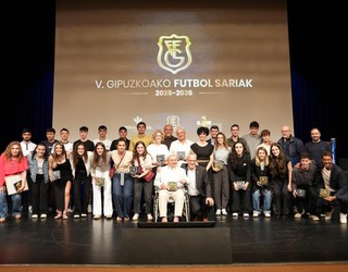Hainbat debagoiendar saritu dituzte Gipuzkoako Futbolaren Galan