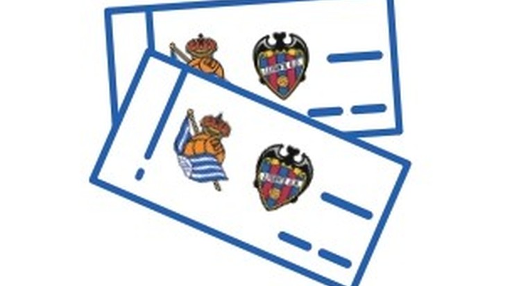 Realaren eta Levanteren arteko partidarako sarrerak futbol zelaiko tokirik onenean!
