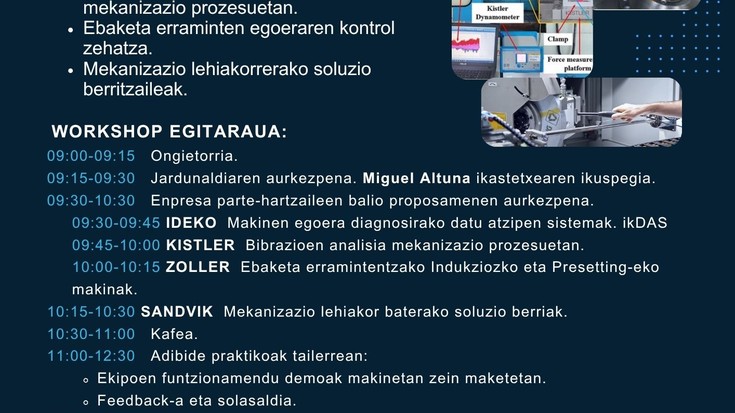 "Fabrikazioaren bikaintasunerako gakoak" jardunaldi teknikoa Miguel Altunan