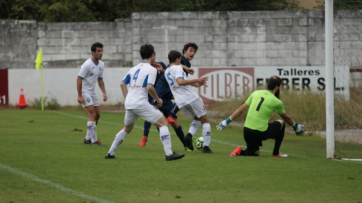 Etxeko taldeari gol bat sartuta oiartzuarrak nagusi Bergaran 