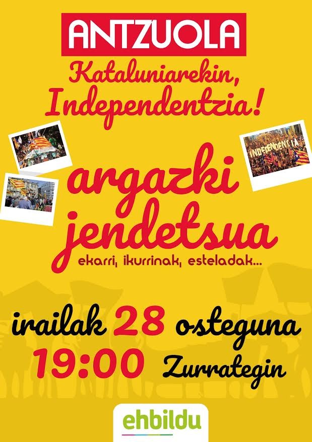 Kataluniarrei babesa adierazteko argazki jendetsua aterako da