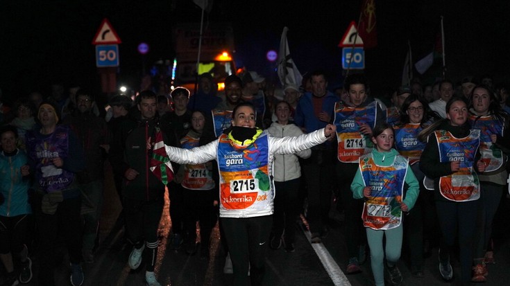 Korrikak Debagoieneko lehen urratsak Leintz Gatzagan eman ditu