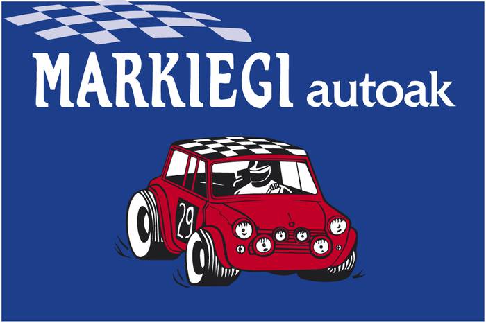 Markiegi Autoak autoen garajea logotipoa