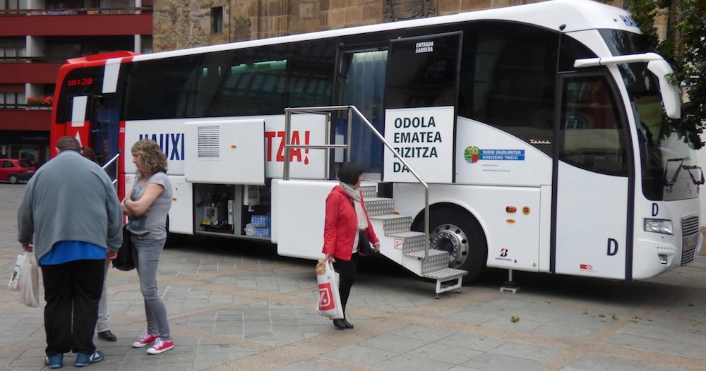 Udan ere odola emateko aukera egongo da Debagoieneko herri batzuetan