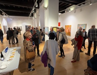 Jendetsua izan da Pello Alberdiren omenezko erakusketaren inaugurazioa