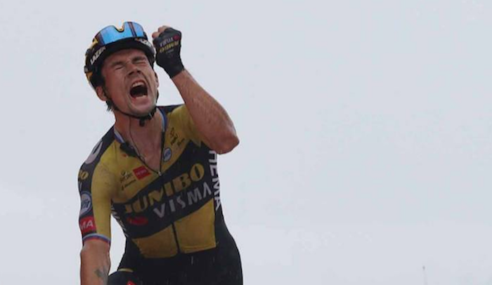 Roglicena da Vuelta, kolokan dago podiuma