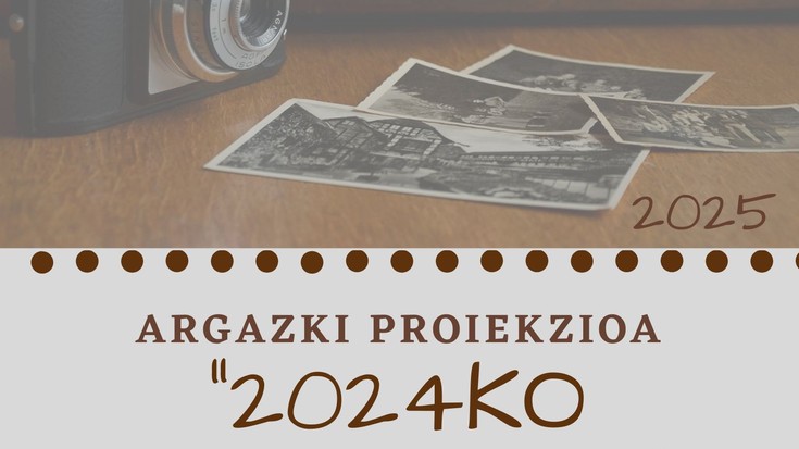Alex Mendikuteren 2024ko argazkiekin proiekzioa