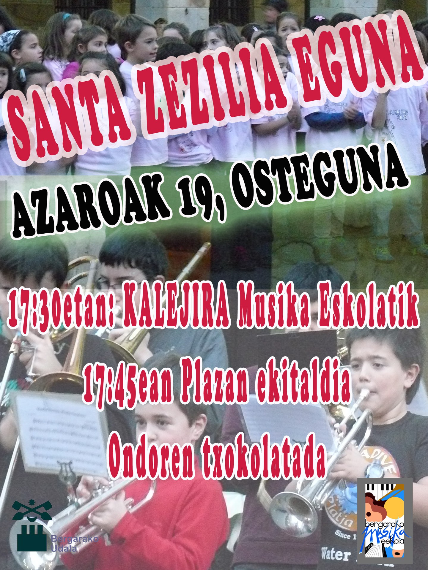 SANTA ZEZILIA OSPAKIZUNA OSTEGUNEAN!