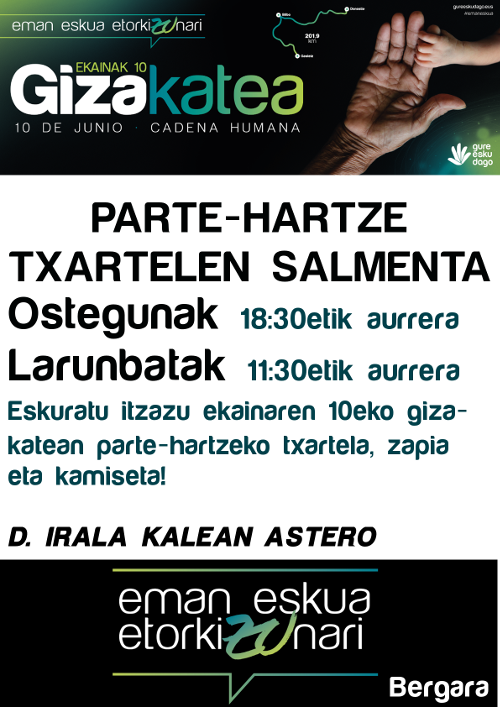 Adi, ostegun honetatik aurrera, astero-astero!