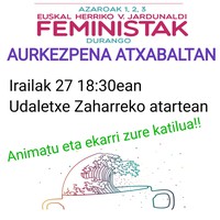 Jardunaldi feministen berri emateko aurkezpena