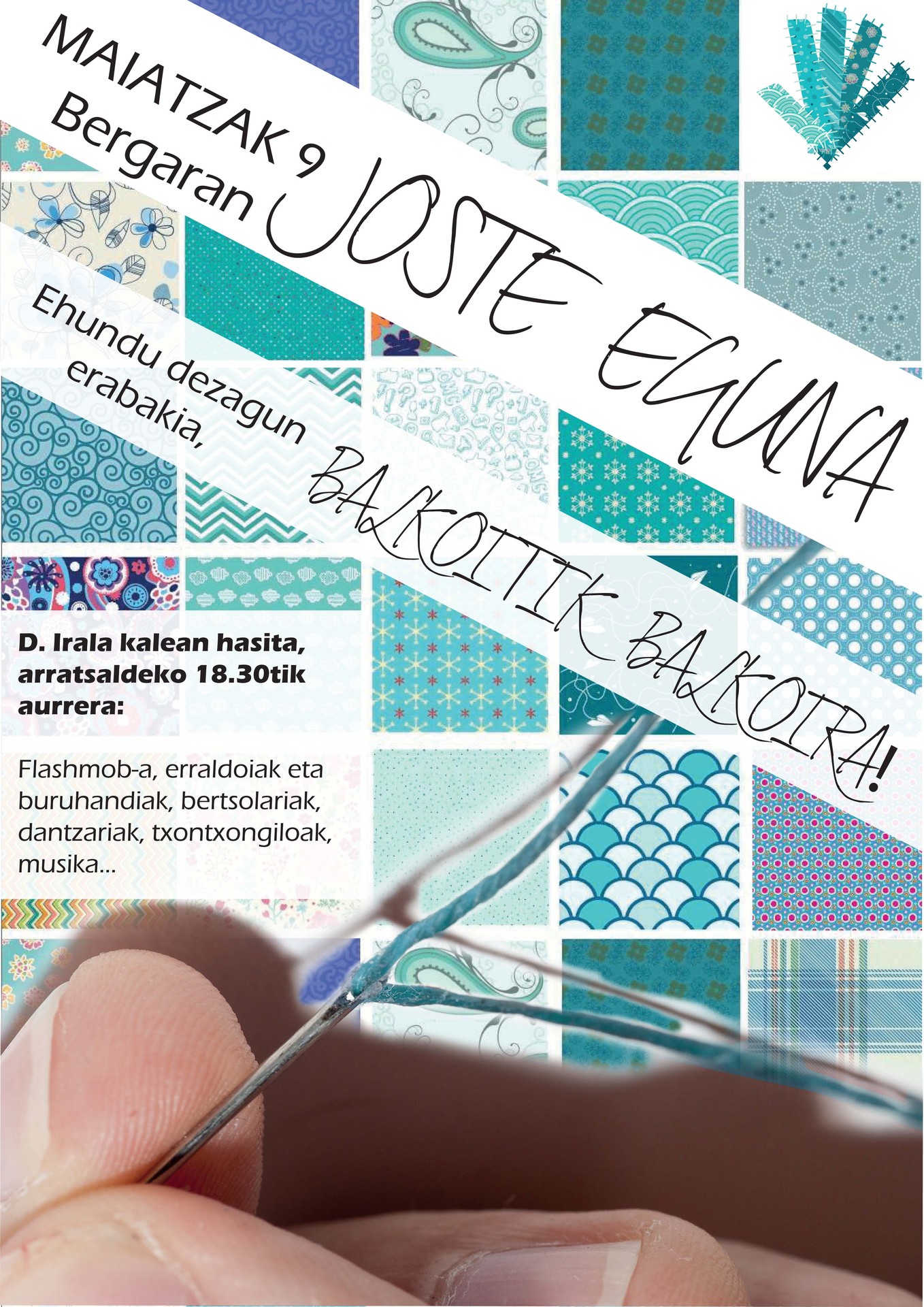 Maiatzaren 9a, larunbata, Joste Eguna Bergaran. Za