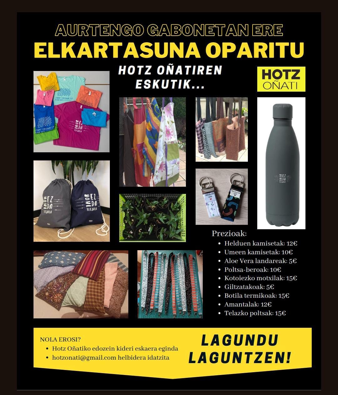 Elkartasuna oparitu: Eskerrik asko!