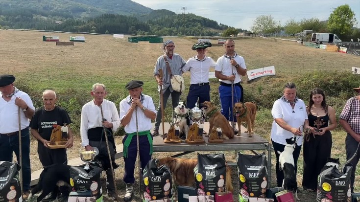 Oihan Basterrak eta 'Lau' txakurrak eroan dute txapela Oñatin