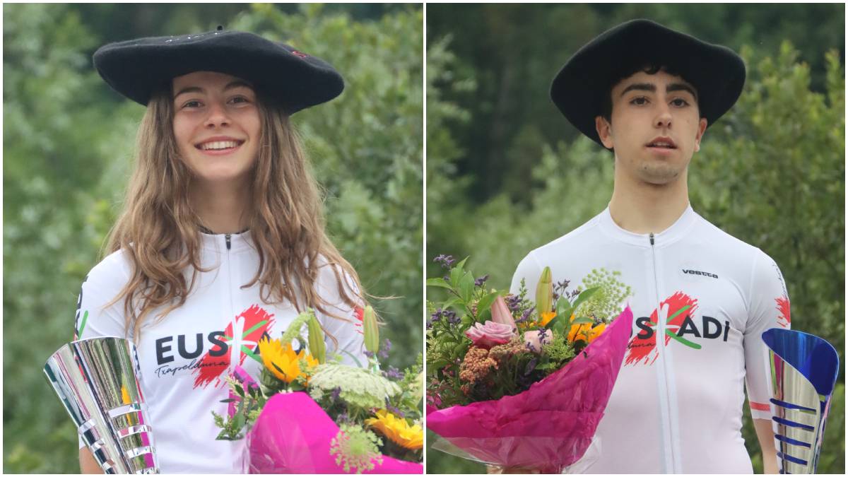 Naxara Odriozola eta Ieltxu Santana Euskadiko txapeldun Bergarako San Antonio sarian