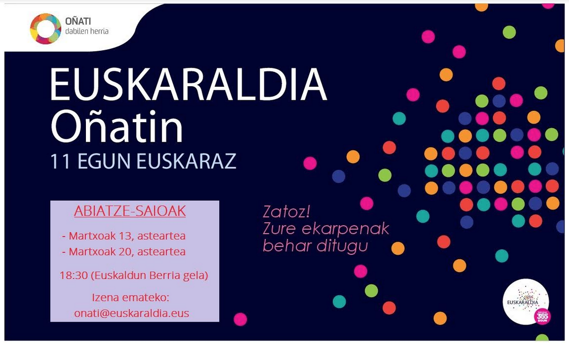 Euskaraldiaren lehen saioa egingo dute iluntzean
