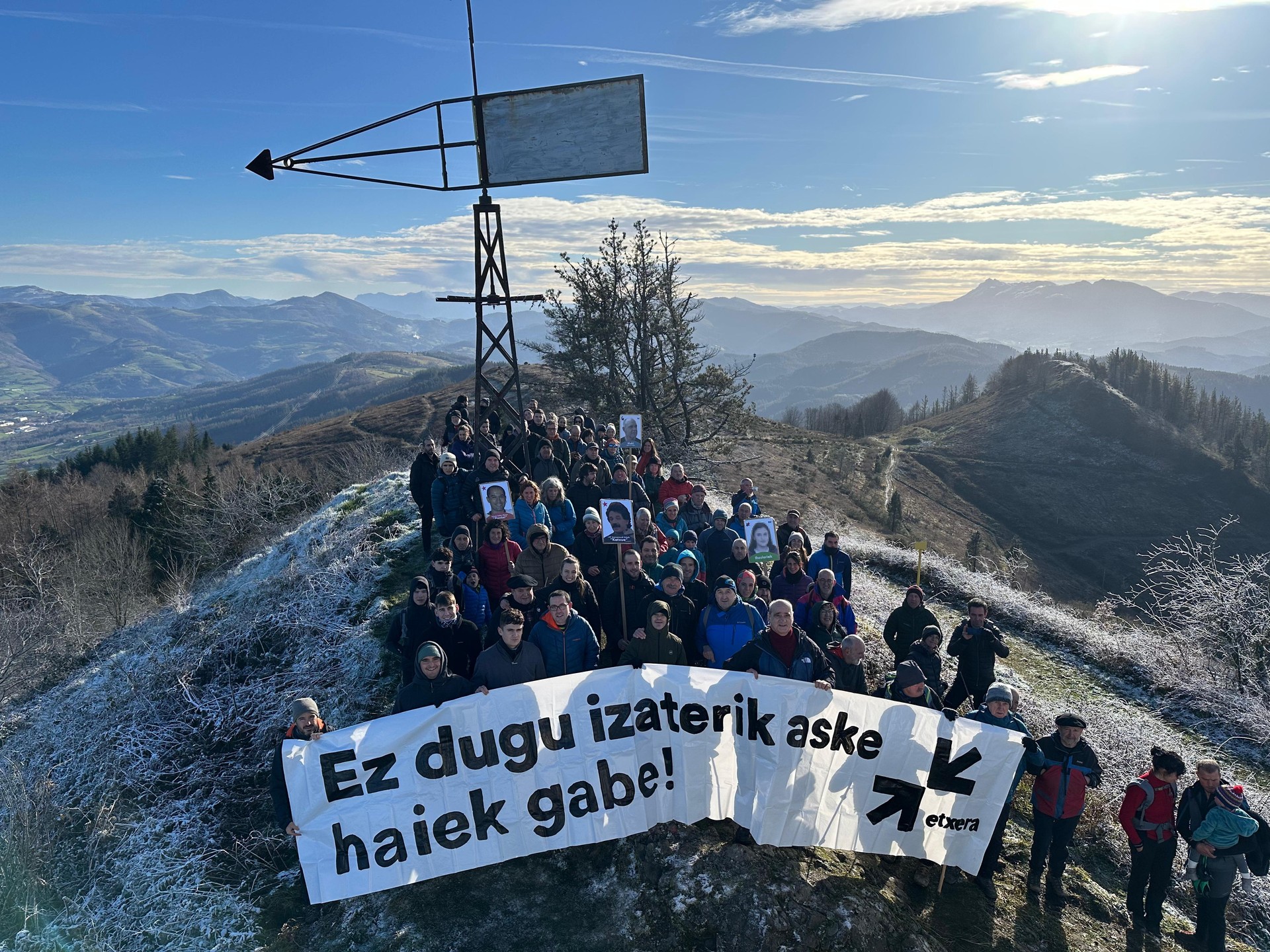 Urteroko ekitaldia egin dute Intxorta tontorrean