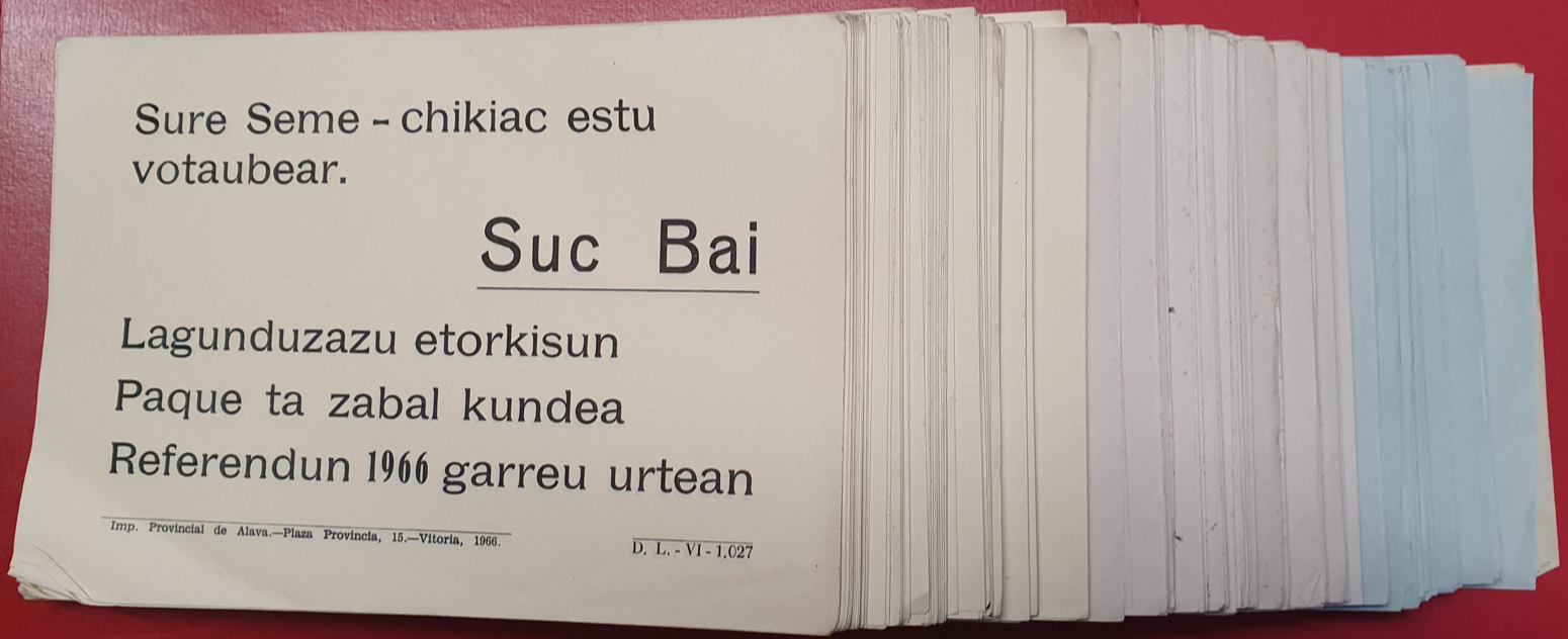1966ko abenduaren 14ko Erreferendumaren saboteatzaile txikia. Ipuina izan zitekeen istorioa