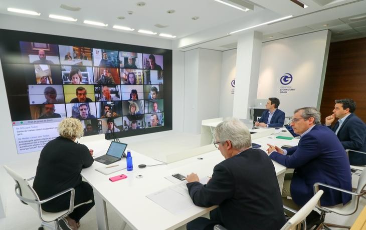 Pandemiak izango dituen efektuak izan ditu hizpide Aldundiak, Gipuzkoako alkateekin