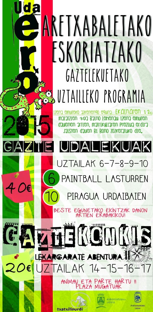 UDAERO 2015eko izen-ematia zabalik! ANIMAU!
