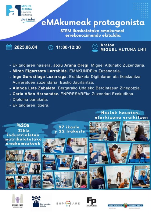 "eMAkumeak protagonista" jardunaldia