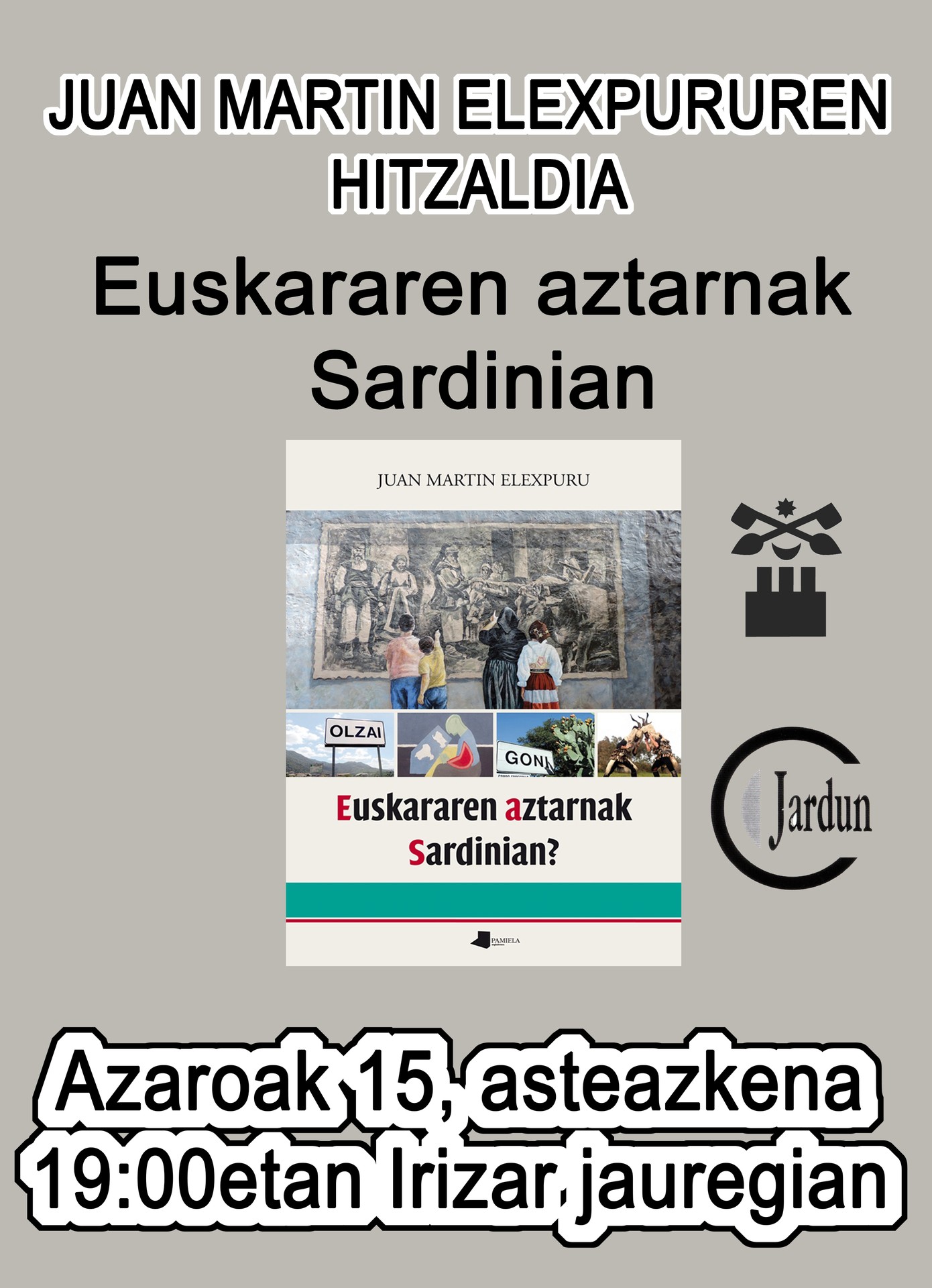 "Euskararen aztarnak Sardinian" liburuaren aurkezpena