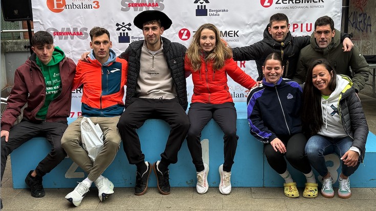 Aimar Larrea, Ainara Uribarri eta Ortiz de Anda-Bermejo azkarrenak, Bergarako San Silbestre trailen