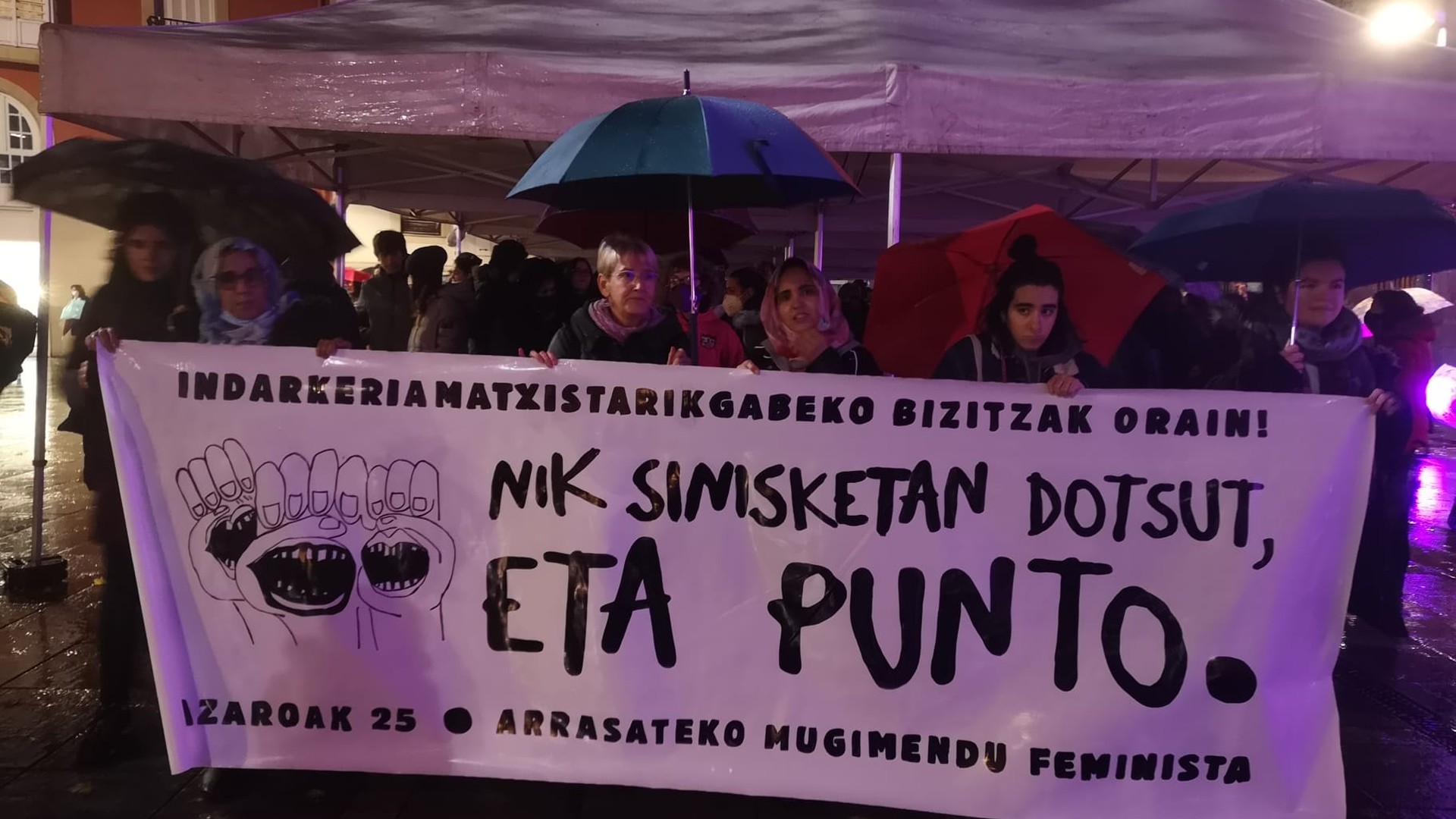 "Nik jasan dotelako, zuk jasan dozulako, denok jasan dogulako... Sinisketan dotzut"