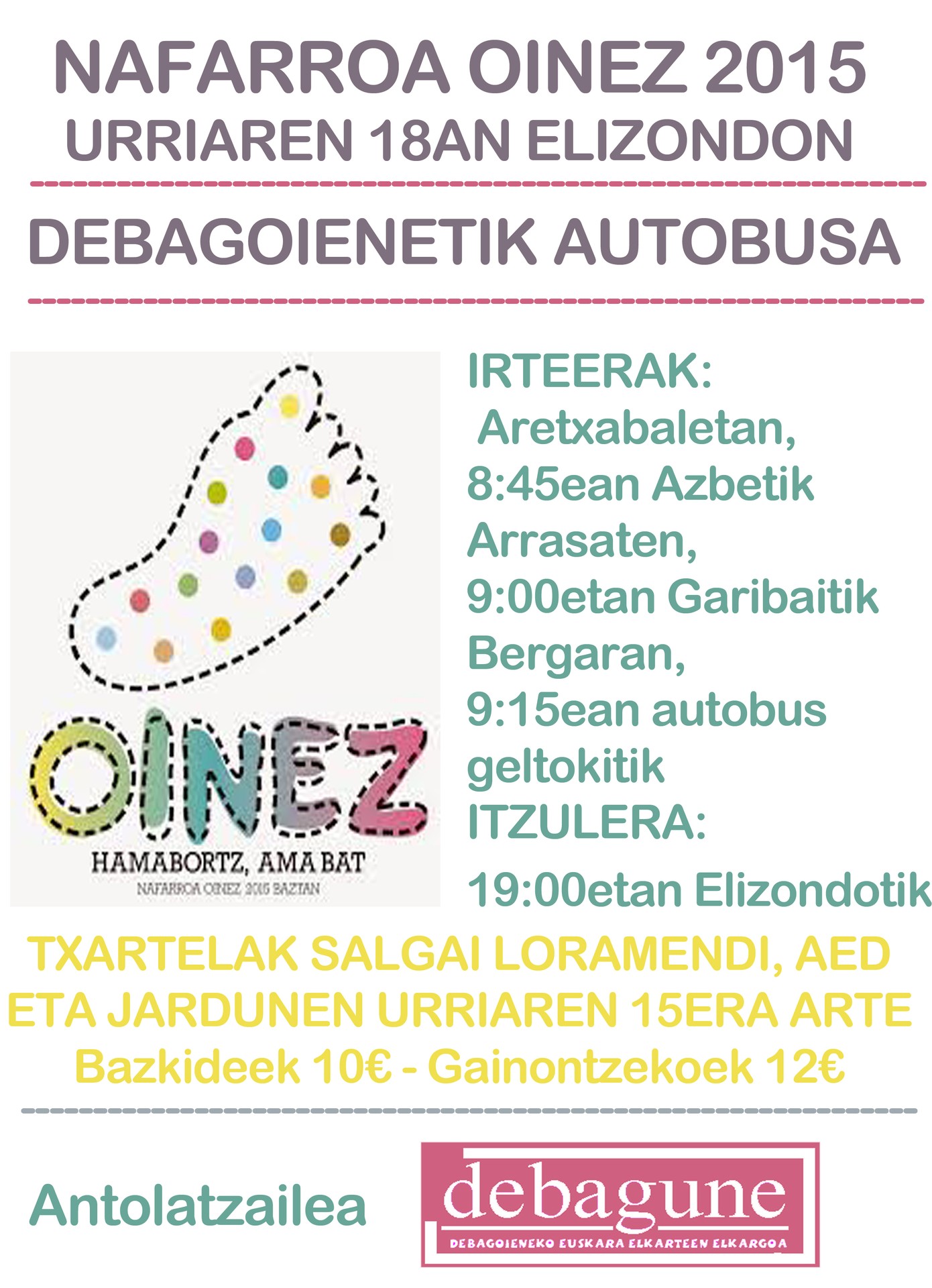 Nafarroa Oinezera autobusez