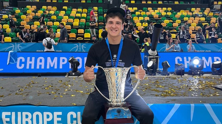 Bingen Errastiren Bilbao Basketek FIBAren Europako Kopa irabazi du