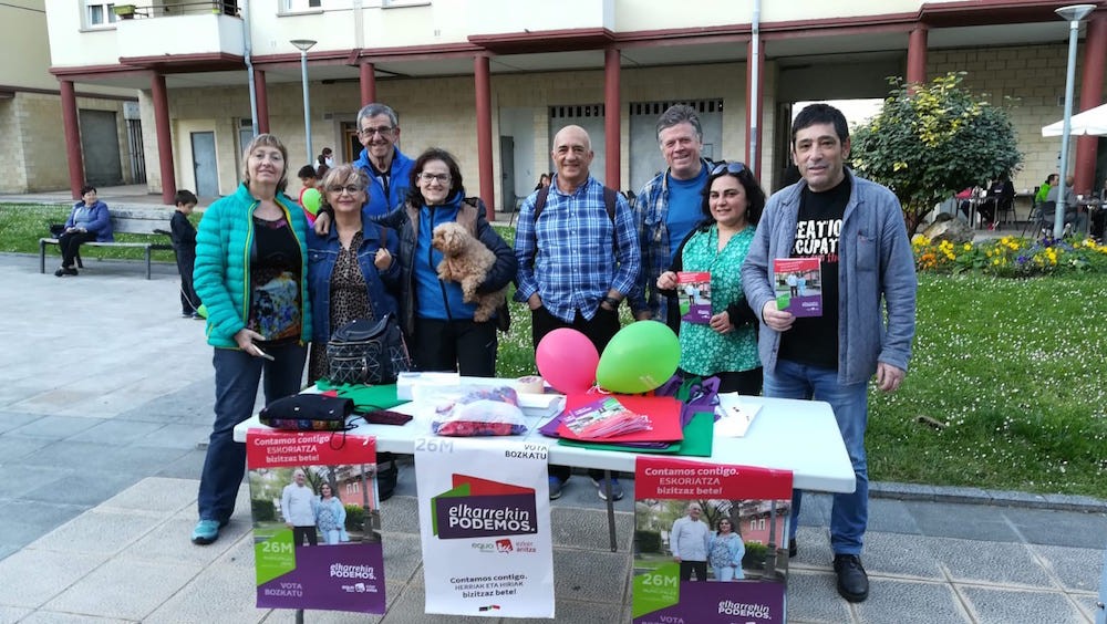 Intxaurtxueta auzoan, programaren berri ematen