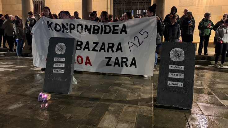 'Konponbidea ez bazara, arazoa zara' izan da Elgetako elkarretaratzeko lelo nagusia